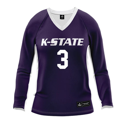 Kansas State - NCAA Women's Volleyball : Alex Klukvin - Purple Volleyball Jersey-0