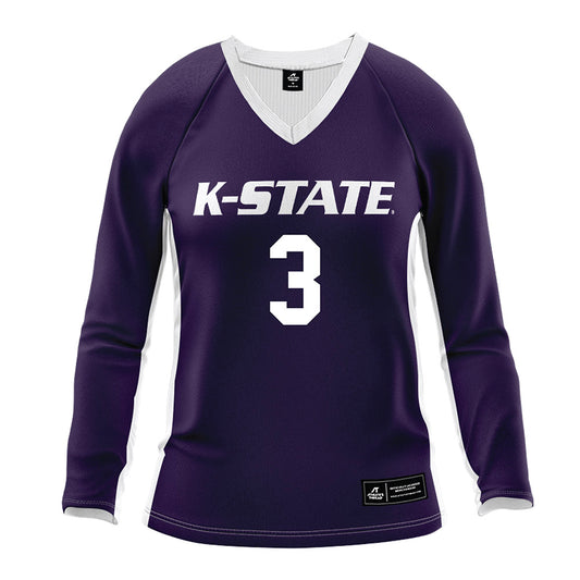 Kansas State - NCAA Women's Volleyball : Alex Klukvin - Purple Volleyball Jersey-0