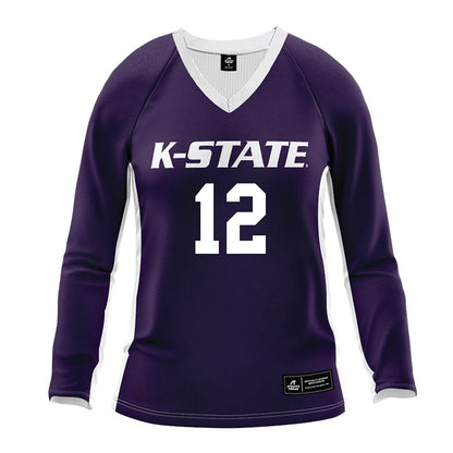 Kansas State - NCAA Women's Volleyball : Sydney McDermott - Purple Volleyball Jersey-0