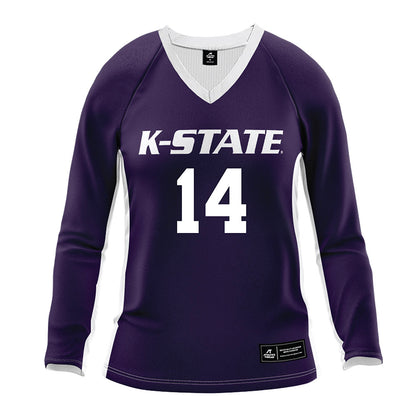 Kansas State - NCAA Women's Volleyball : Shaylee Myers - Purple Volleyball Jersey