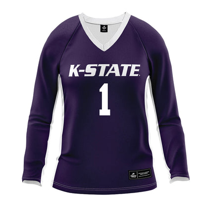 Kansas State - NCAA Women's Volleyball : Caleigh Ponn - Purple Volleyball Jersey-0