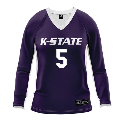 Kansas State - NCAA Women's Volleyball : Aniya Clinton - Purple Volleyball Jersey