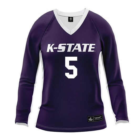 Kansas State - NCAA Women's Volleyball : Aniya Clinton - Purple Volleyball Jersey