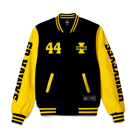 Iowa - NCAA Men's Basketball : Riley Mulvey - Bomber Jacket