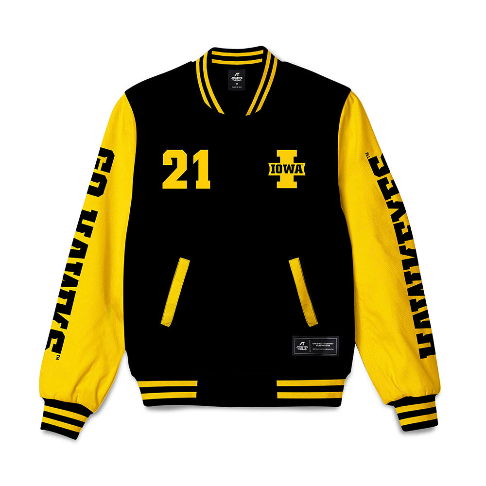 Iowa - NCAA Softball : Andrea Jaskowiak - Bomber Jacket-0