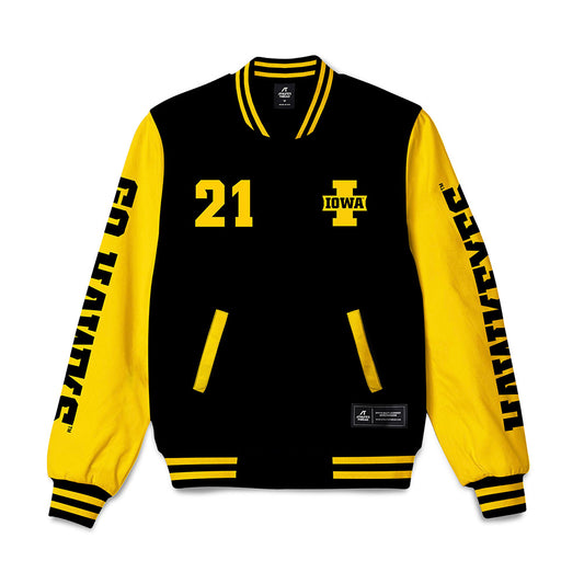 Iowa - NCAA Softball : Andrea Jaskowiak - Bomber Jacket-0