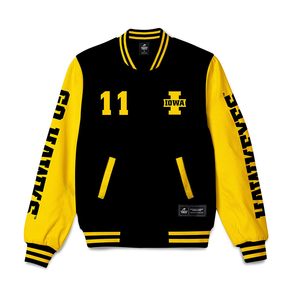 Iowa - NCAA Baseball : Miles Risley - Bomber Jacket