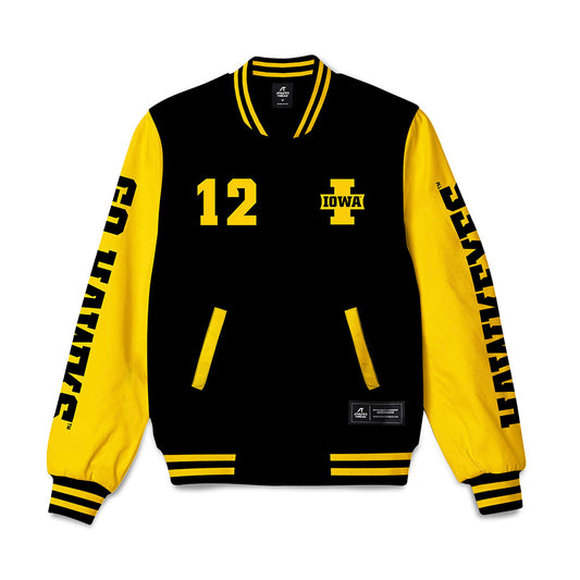 Iowa - NCAA Softball : Jalen Adams - Bomber Jacket-0