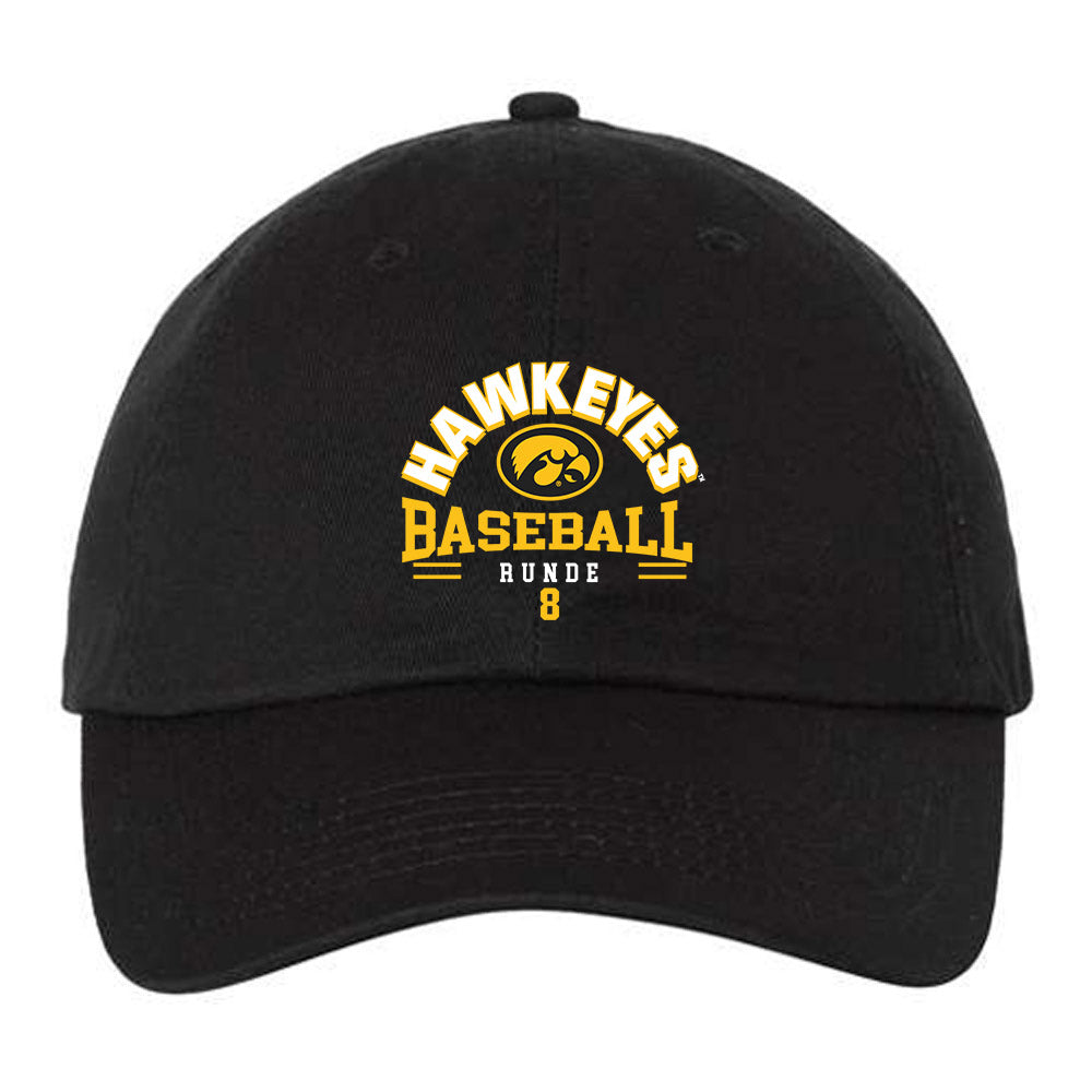 Iowa - NCAA Baseball : Logan Runde - Dad Hat-0