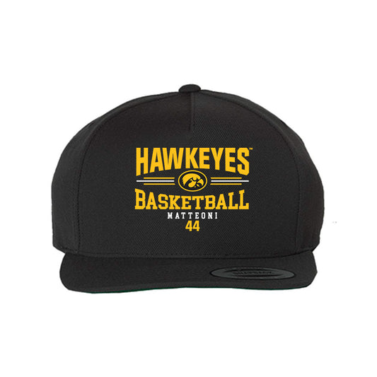 Iowa - NCAA Men's Basketball : Joey Matteoni - Snapback Hat-0