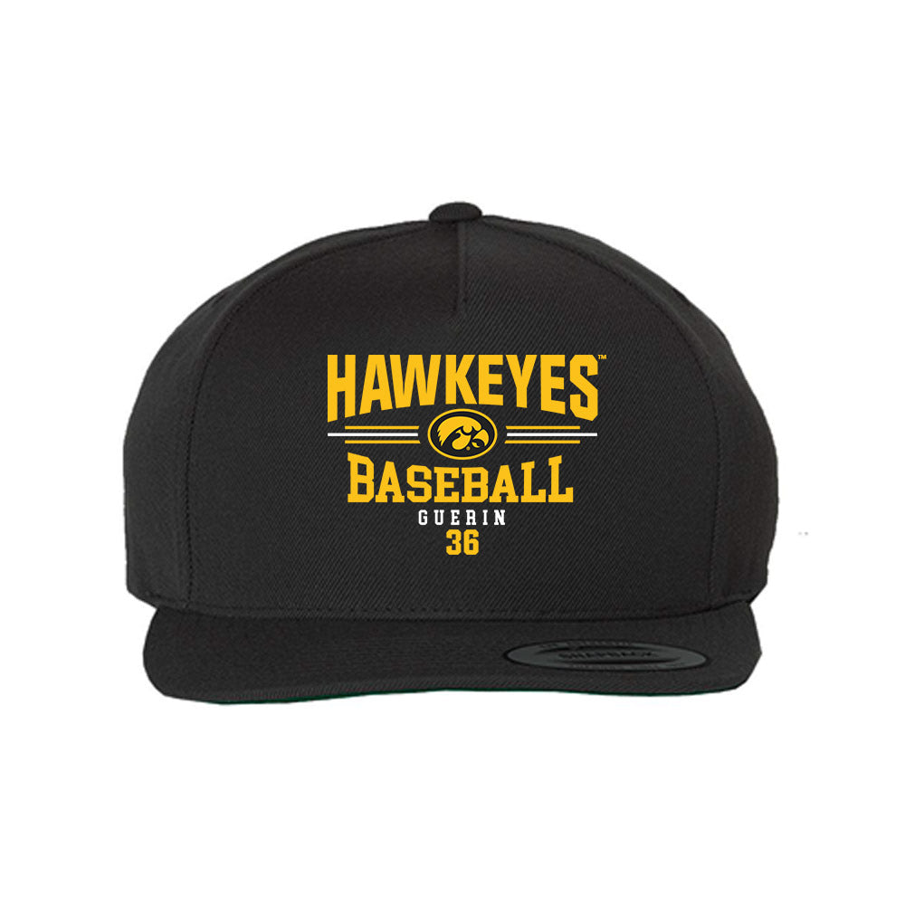 Iowa - NCAA Baseball : Tyler Guerin - Snapback Hat-0