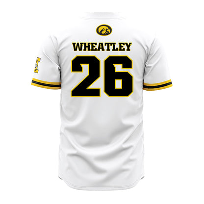 Iowa - NCAA Baseball : Chas Wheatley - White Jersey-1