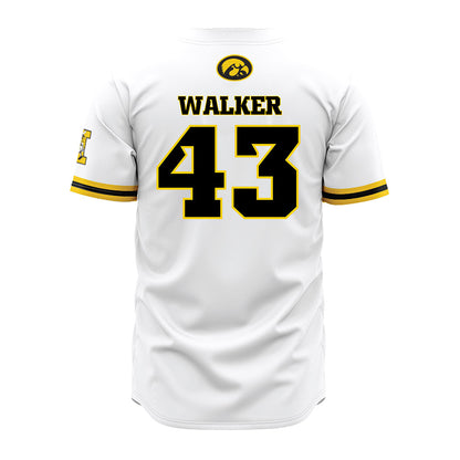 Iowa - NCAA Baseball : Bryson Walker - White Jersey-1