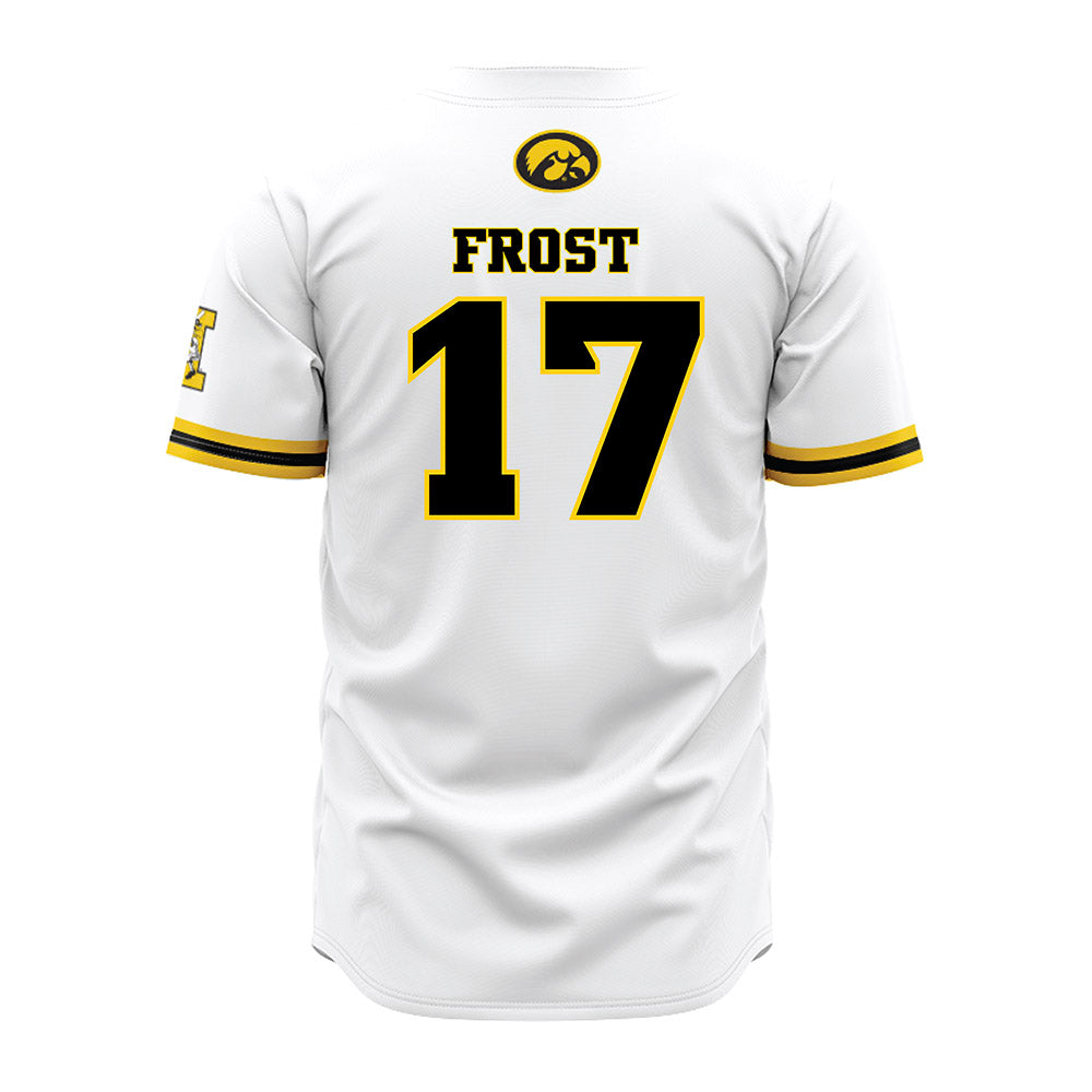 Iowa - NCAA Baseball : Brolan Frost - White Jersey-1