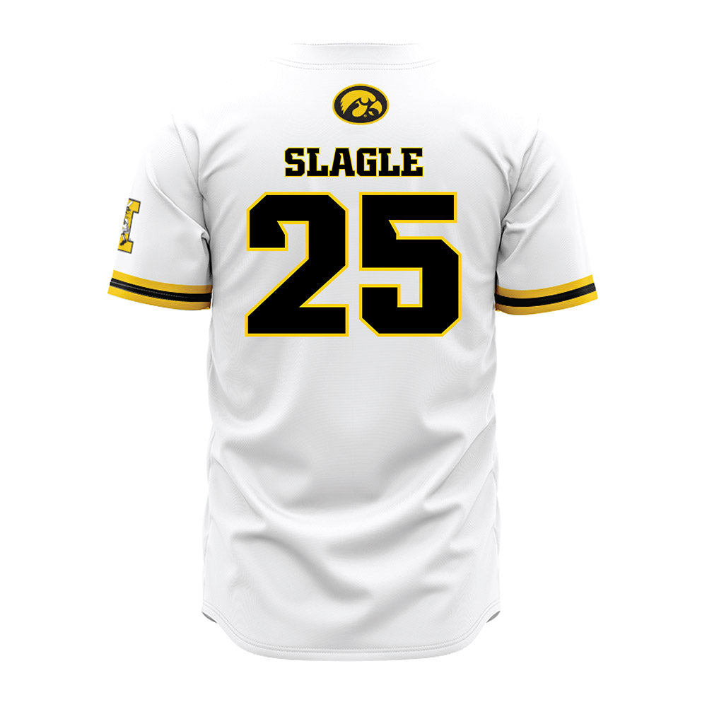 Iowa - NCAA Baseball : Tate Slagle - White Jersey-1