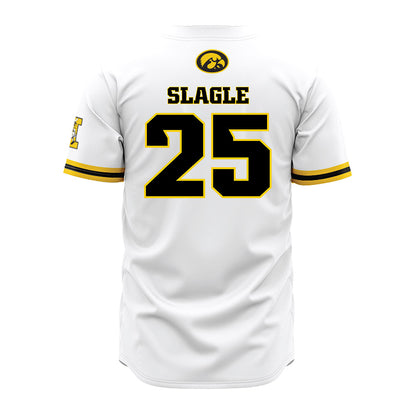 Iowa - NCAA Baseball : Tate Slagle - White Jersey-1
