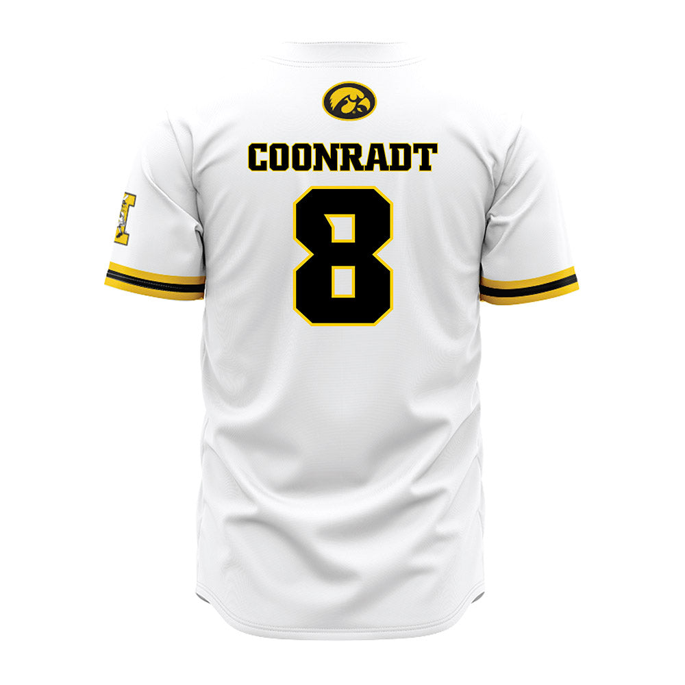 Iowa - NCAA Baseball : Colin Coonradt - White Jersey-1
