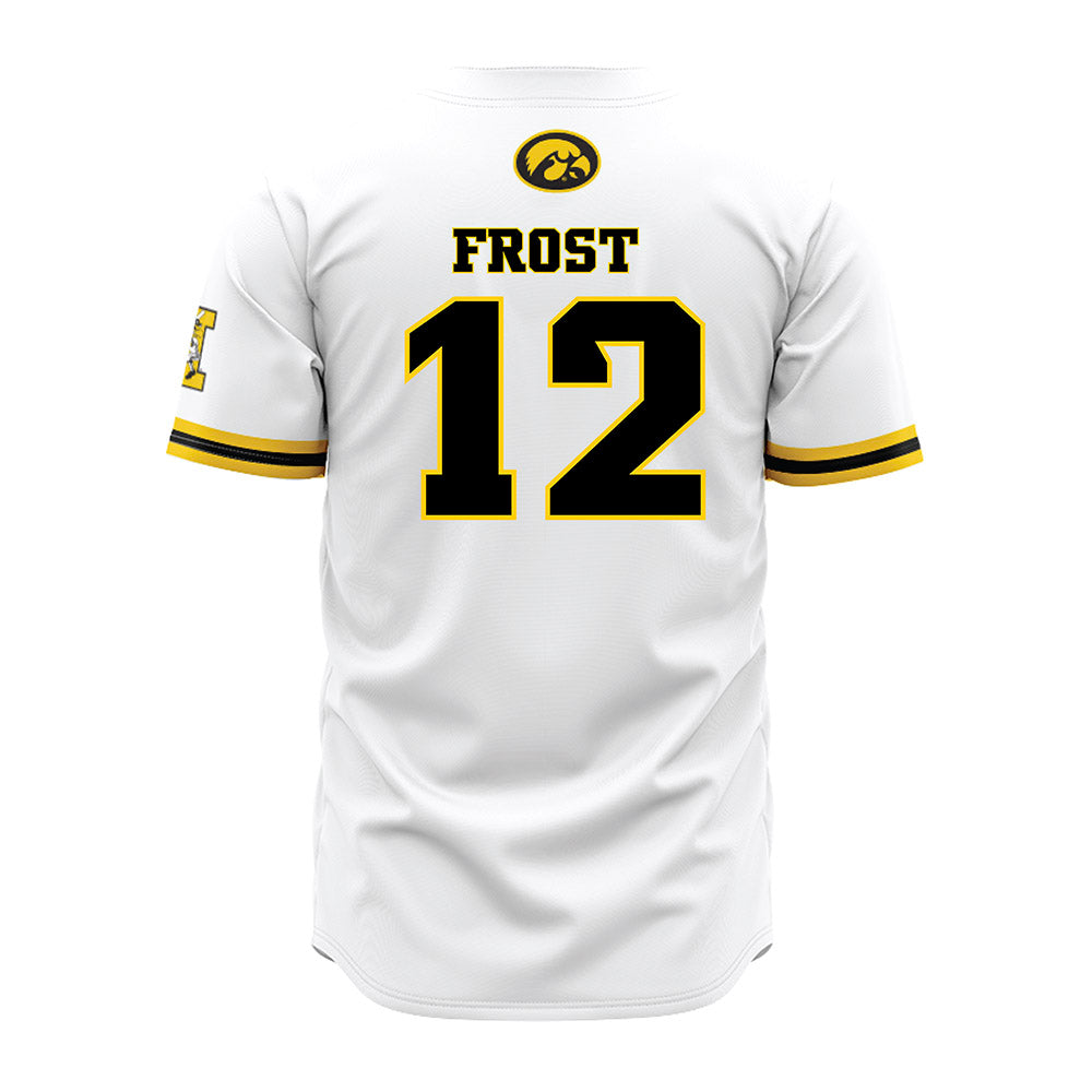 Iowa - NCAA Baseball : Jaixen Frost - White Jersey-1