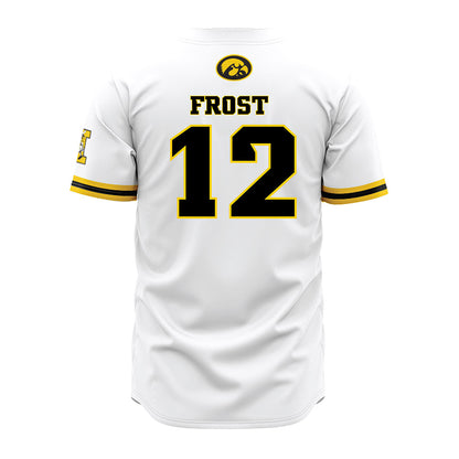Iowa - NCAA Baseball : Jaixen Frost - White Jersey-1