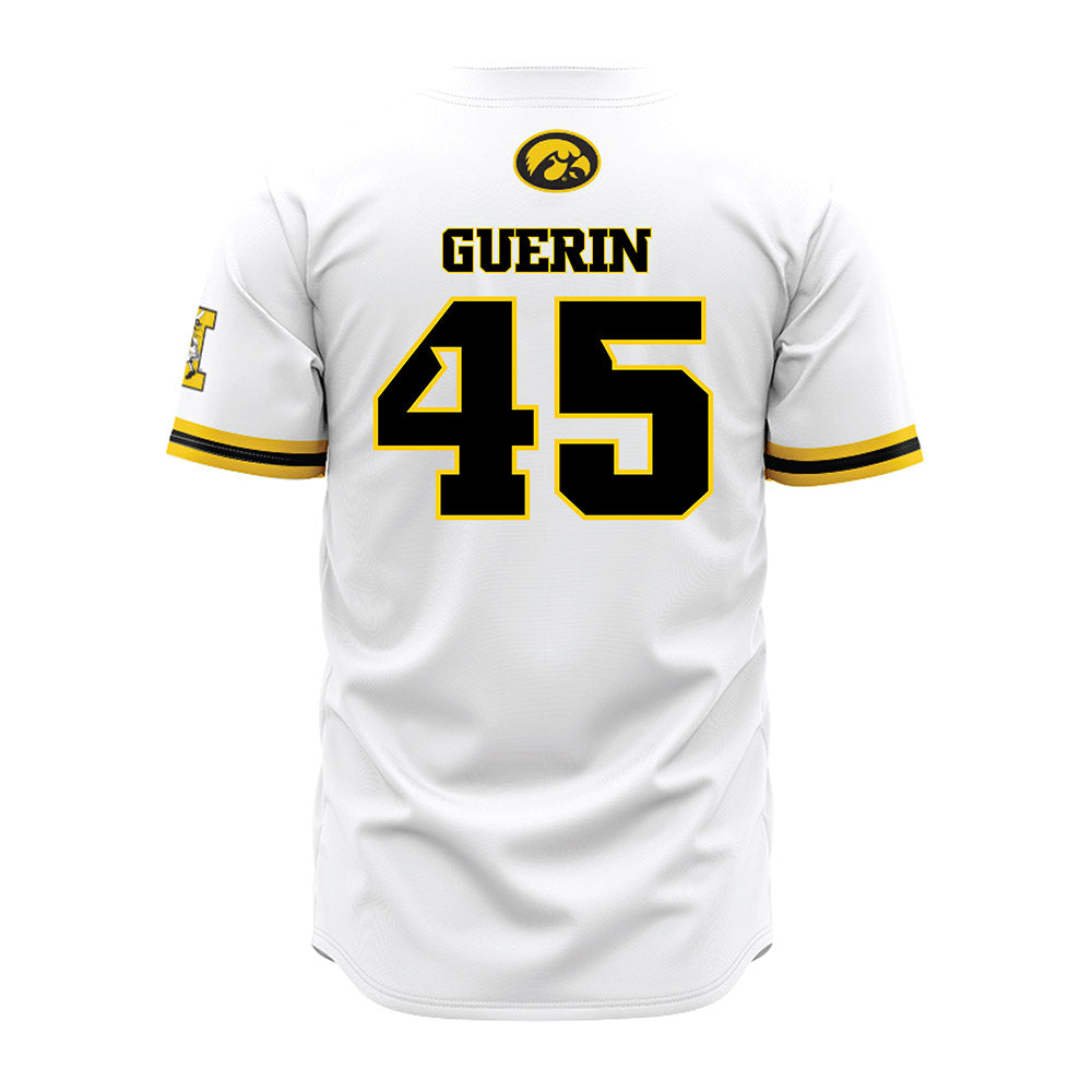Iowa - NCAA Baseball : Blake Guerin - White Jersey-1