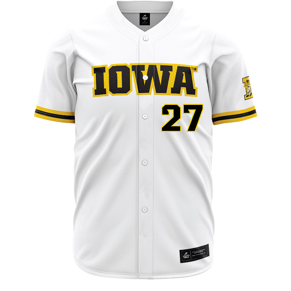 Iowa - NCAA Baseball : Jaylen Ziegler - White Baseball Jersey