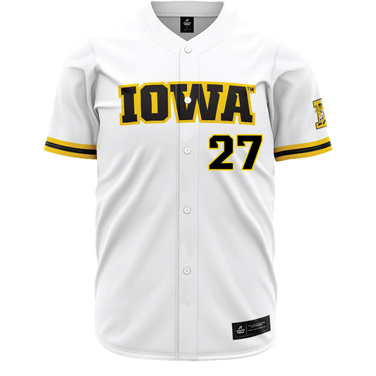 Iowa - NCAA Baseball : Jaylen Ziegler - White Baseball Jersey