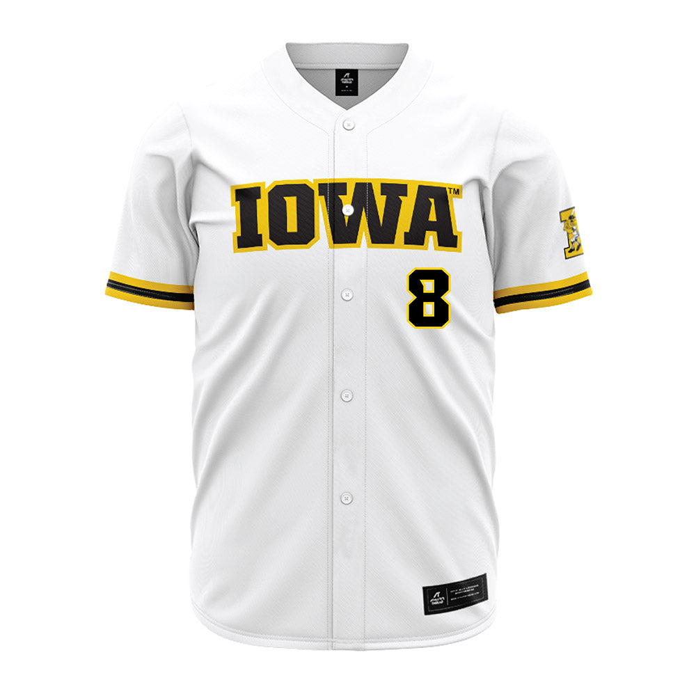 Iowa - NCAA Baseball : Colin Coonradt - White Jersey-0