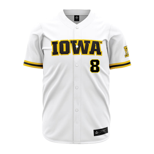 Iowa - NCAA Baseball : Colin Coonradt - White Jersey-0