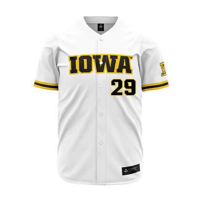 Iowa - NCAA Baseball : Ty Mikkelsen - White Baseball Jersey