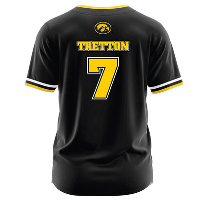 Iowa - NCAA Softball : Talia Tretton - Black Jersey-1