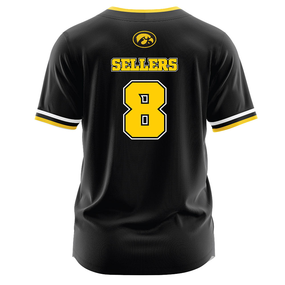 Iowa - NCAA Softball : Jaidyn Sellers - Black Jersey-1