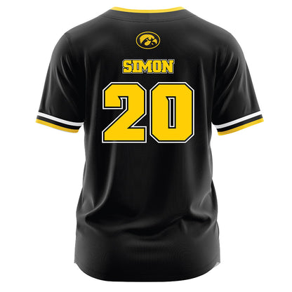 Iowa - NCAA Softball : Devin Simon - Black Jersey-1
