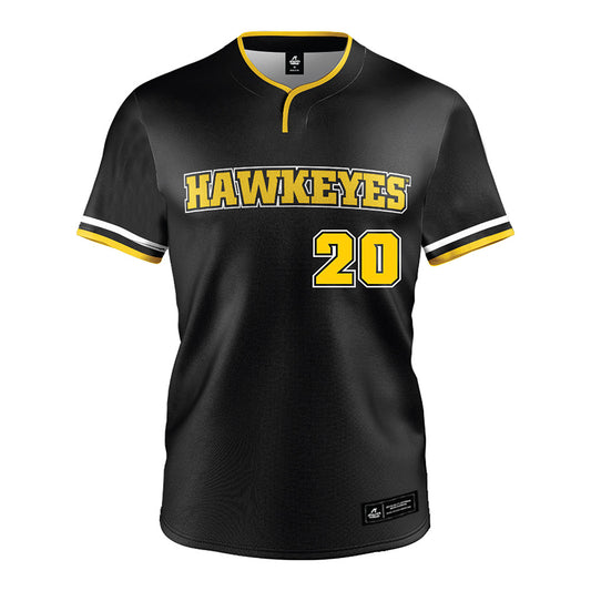 Iowa - NCAA Softball : Devin Simon - Black Jersey-0