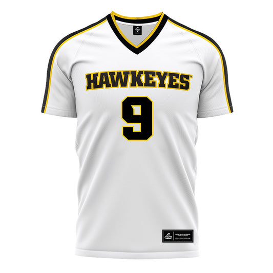 Iowa - NCAA Women's Soccer : Elle Wildman - White Soccer Jersey-0