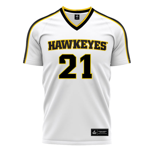 Iowa - NCAA Women's Soccer : Liana Tarasco - White Soccer Jersey-0