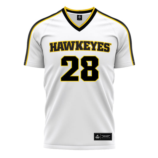Iowa - NCAA Women's Soccer : Kenzie Roling - White Soccer Jersey-0