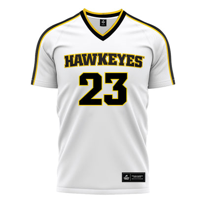 Iowa - NCAA Women's Soccer : Alli Macke - White Soccer Jersey-0