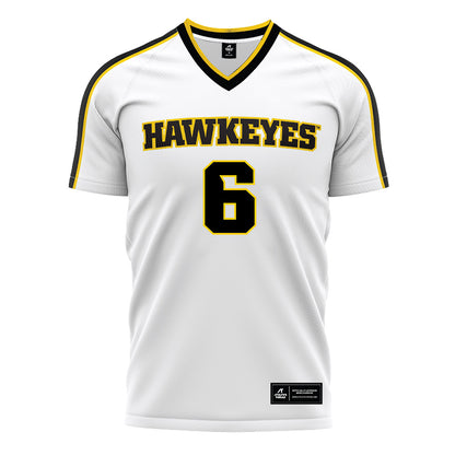 Iowa - NCAA Women's Soccer : Rielee Fetty - White Soccer Jersey-0