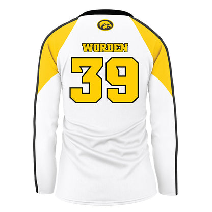 Iowa - NCAA Women's Volleyball : Alyssa Worden - White Volleyball Jersey