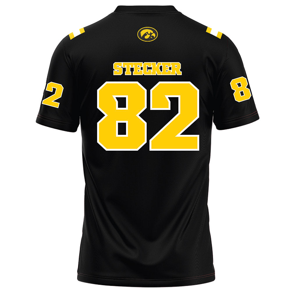 Iowa - NCAA Football : Dylan Stecker - Black Football Jersey-1