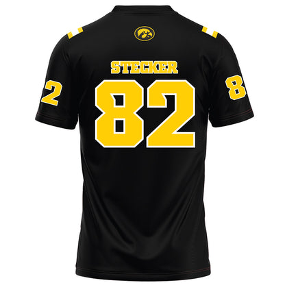 Iowa - NCAA Football : Dylan Stecker - Black Football Jersey-1