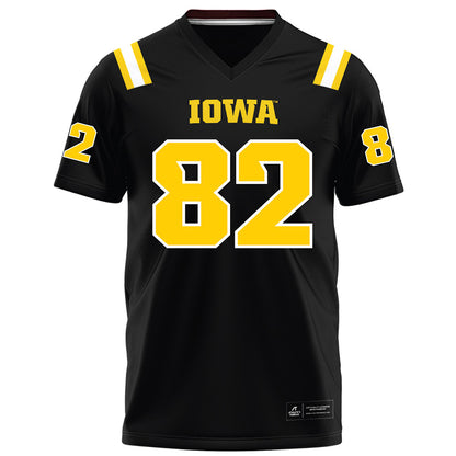 Iowa - NCAA Football : Dylan Stecker - Black Football Jersey-0