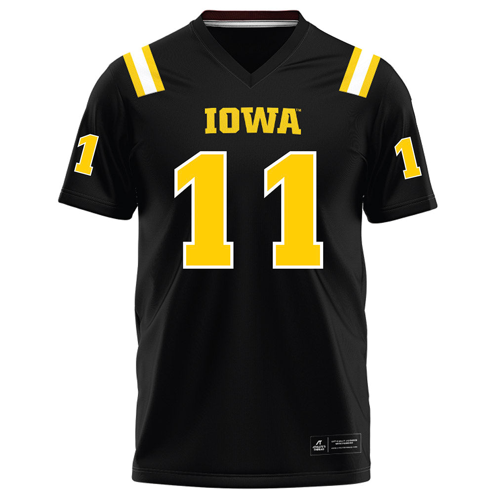 Iowa - NCAA Football : Brody Schaffer - Black Football Jersey-0