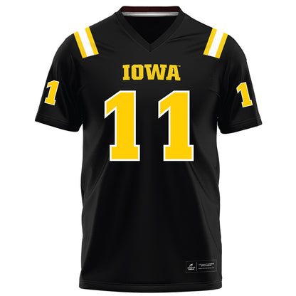 Iowa - NCAA Football : Brody Schaffer - Black Football Jersey-0