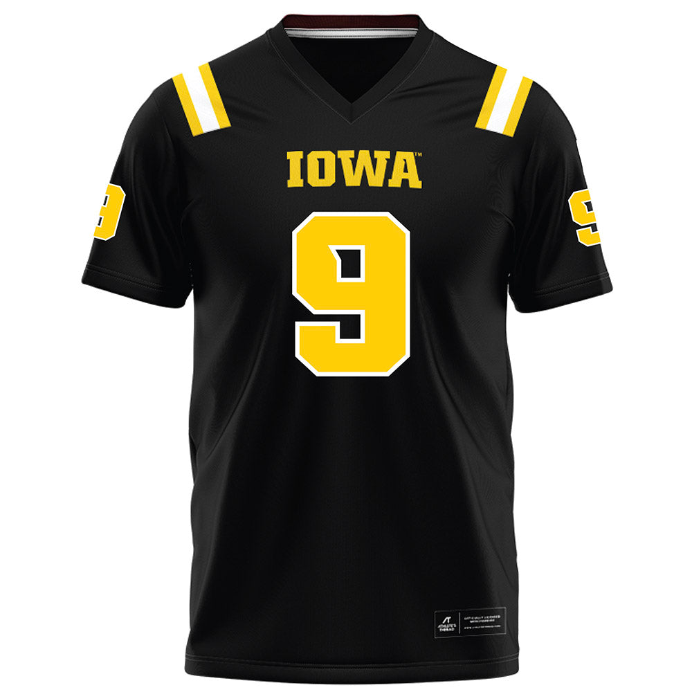 Iowa - NCAA Football : Rhys Dakin - Black Football Jersey-0