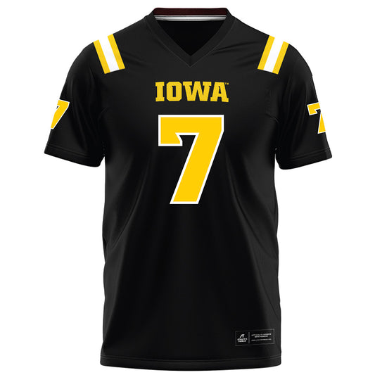 Iowa - NCAA Football : Dayton Howard - Black Football Jersey-0