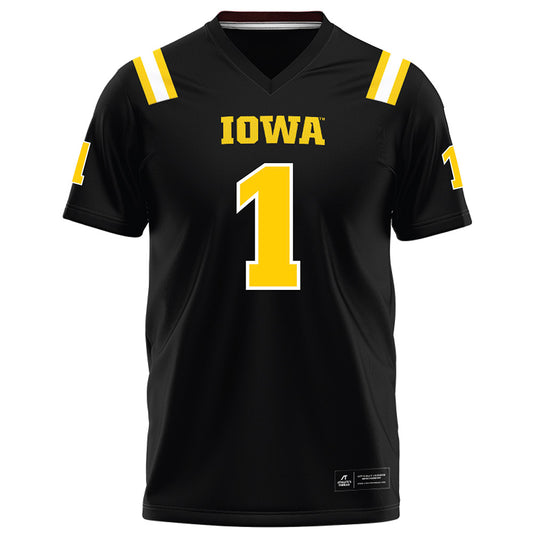 Iowa - NCAA Football : KJ Parker - Black Football Jersey-0
