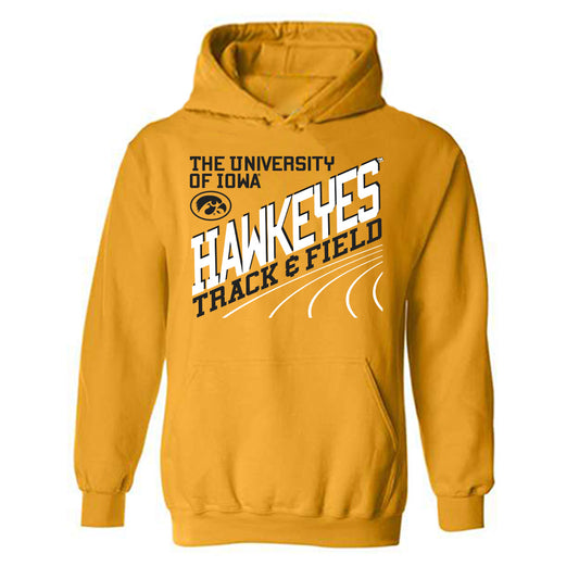 Iowa - NCAA Men's Track & Field : Mike Stein - Sports Shersey Hooded Sweatshirt-0