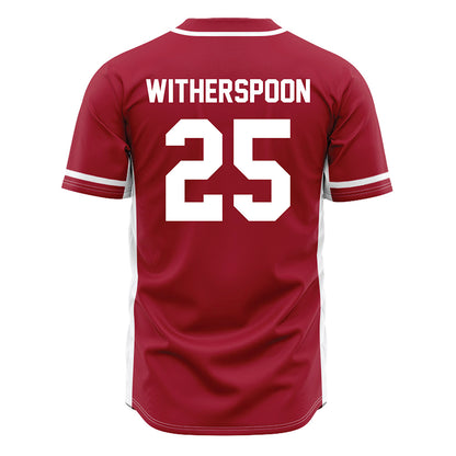 Oklahoma - NCAA Baseball : Malachi Witherspoon - Baseball Jersey Red