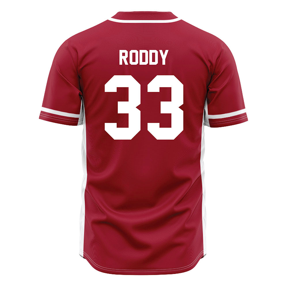 Oklahoma - NCAA Baseball : Berkeley Roddy - Maroon Jersey-1